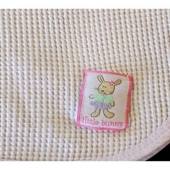Gerber Thermal Waffle Baby Girl Blanket Pink Little Bunny Cotton‎ - Picture 2 of 7